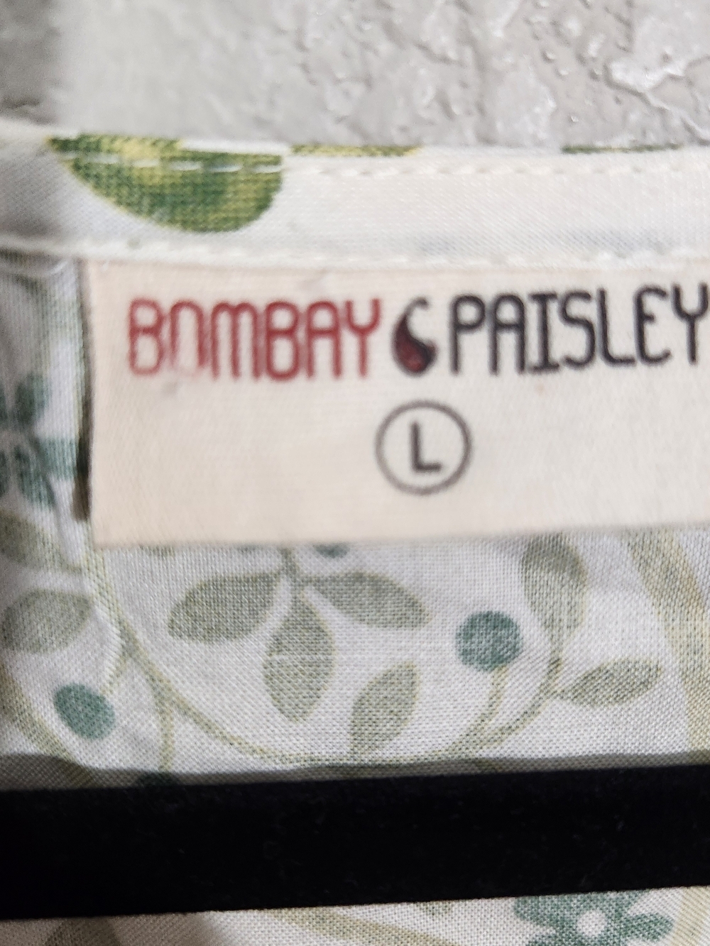 Bombay White Maxi Wrap Dress with Green Paisley and Leaf Print - Picture 2 of 13